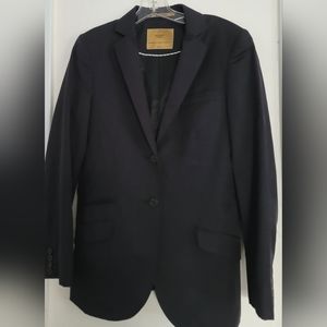 Sacoor Brothers Blazer Black 4 Seasons Wool Tailored  Womens 40/6 US Double Vent